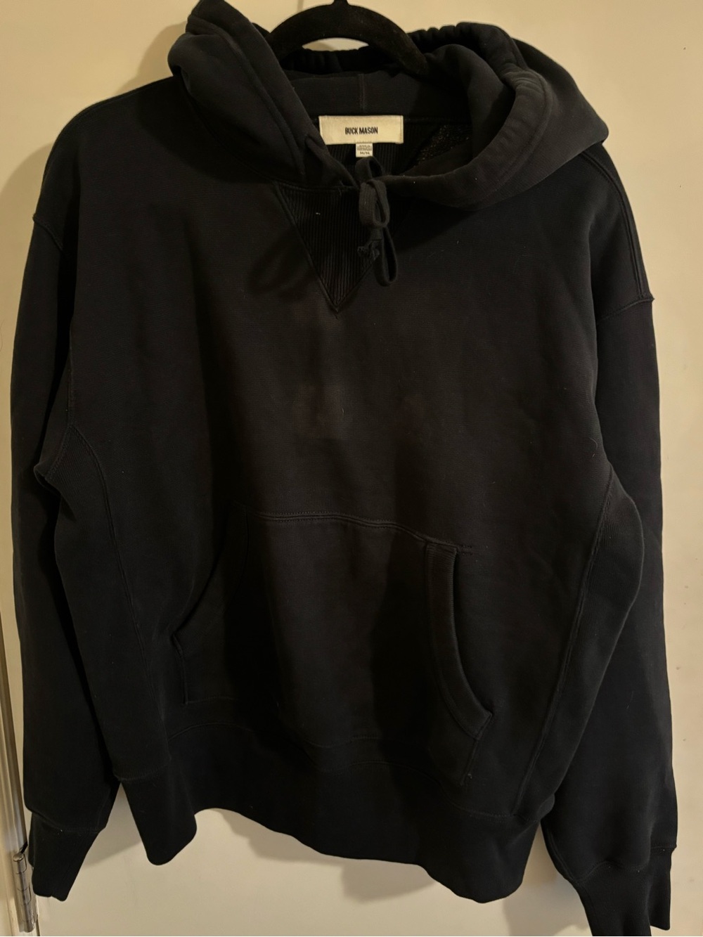 Buck Mason Black Pullover Hoodie